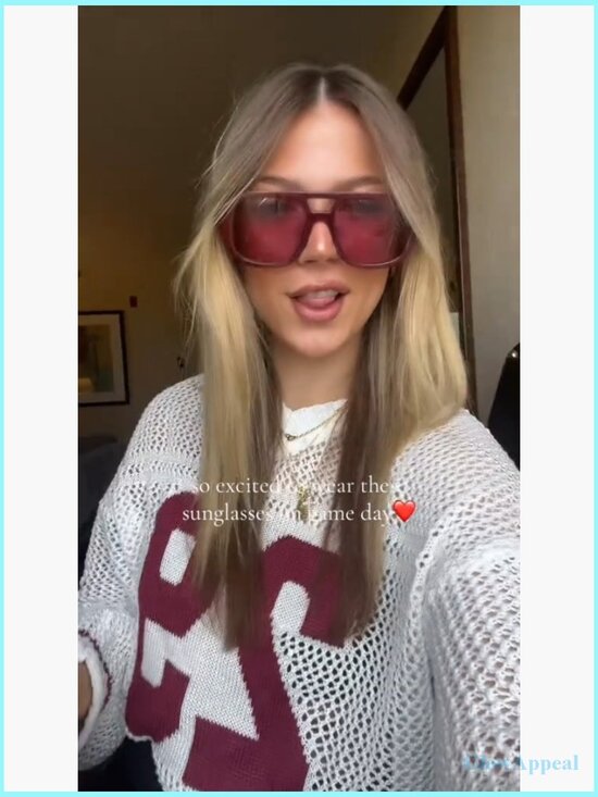 Oversized Aviator Sunglasses Double Bridge UV400 Retro Unisex